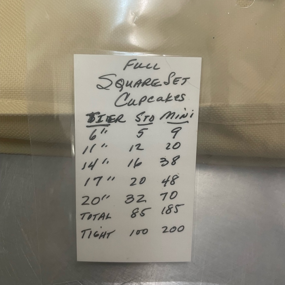 Square cupcake tower